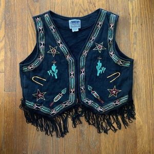 SOLD Western fringe vest